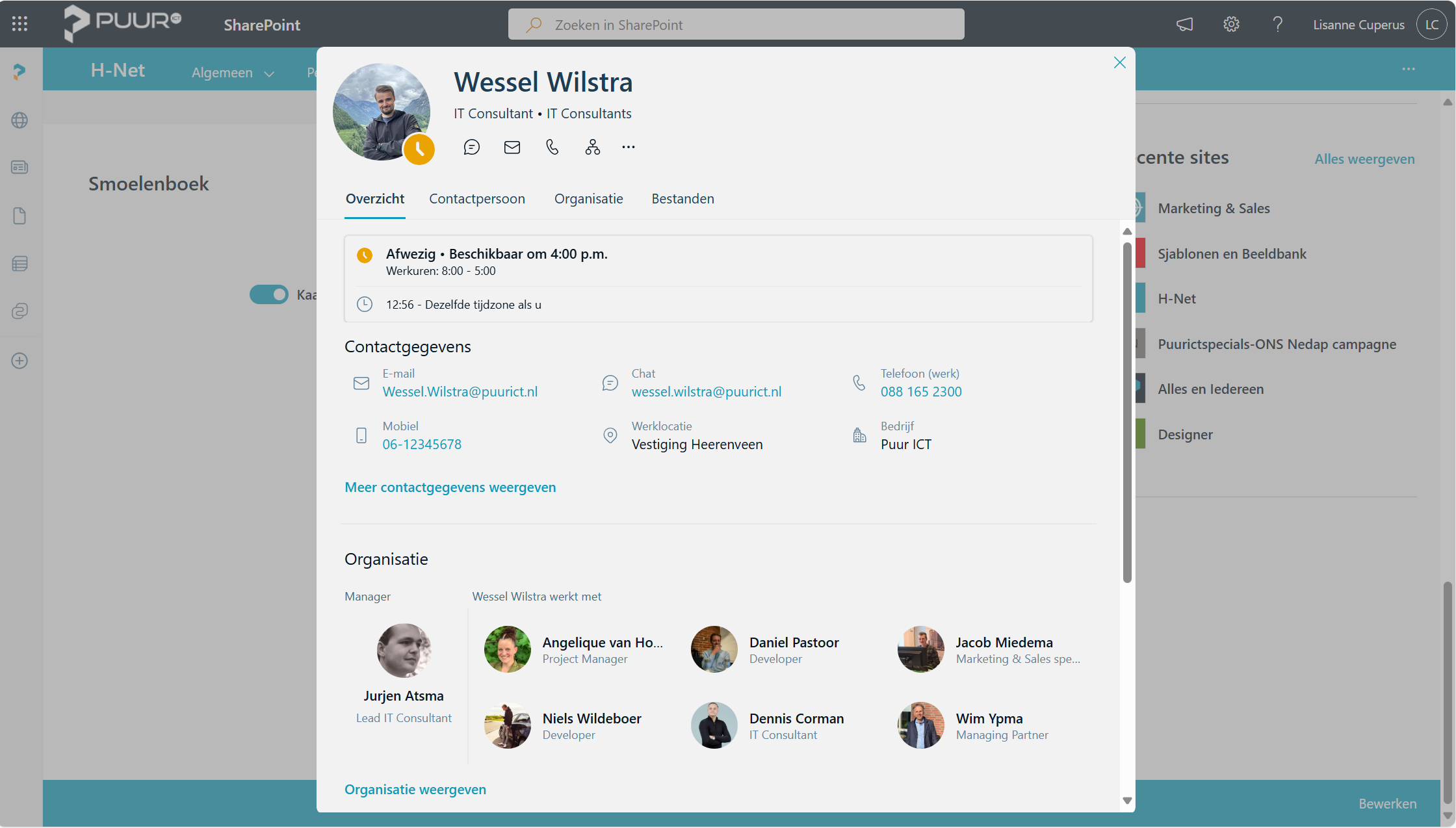 uitgelicht profieloverzicht smoelenboek